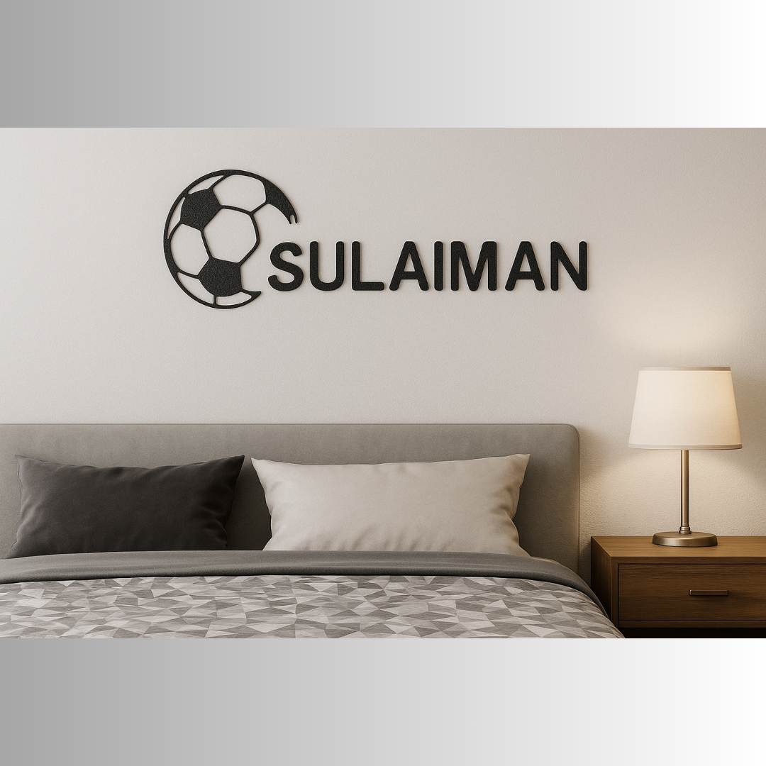 Personalized Soccer Wall Art