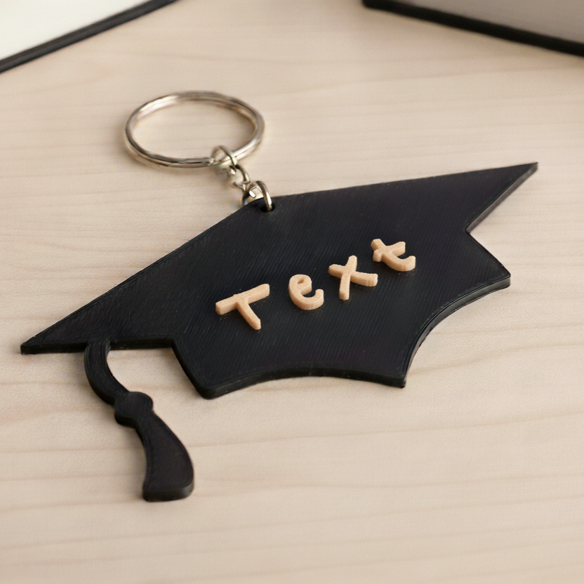 Grad Cap Keychain