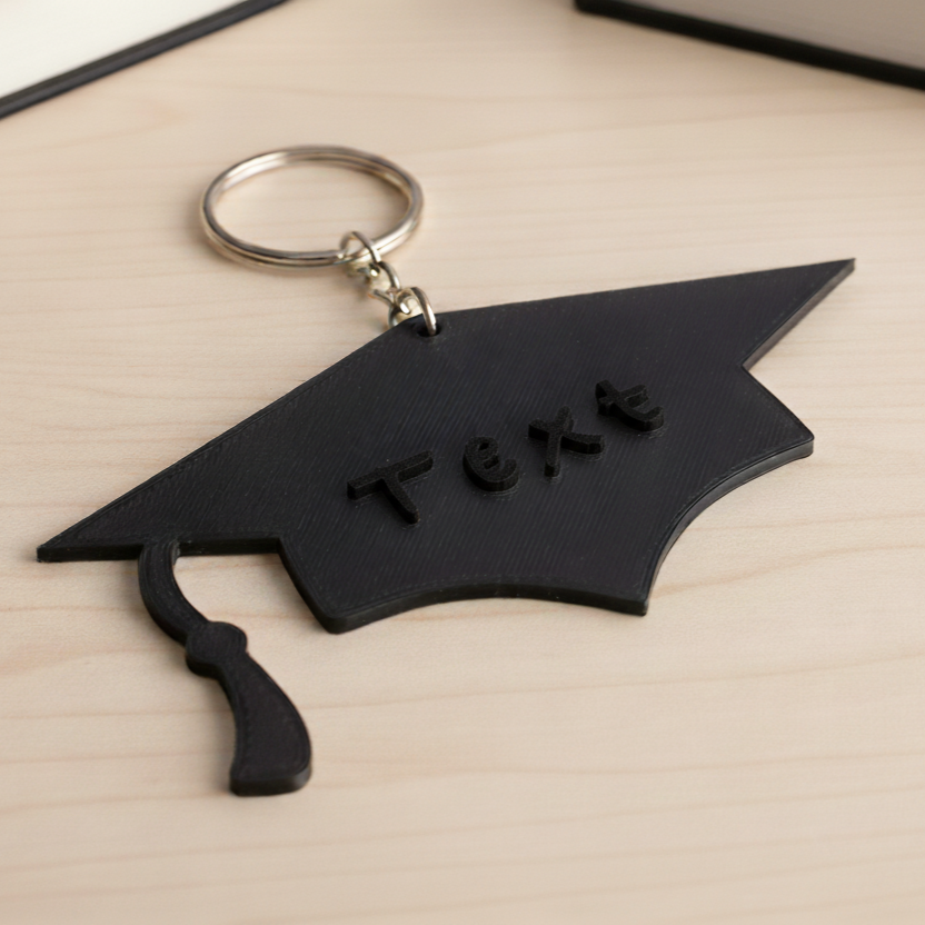 Grad Cap Keychain