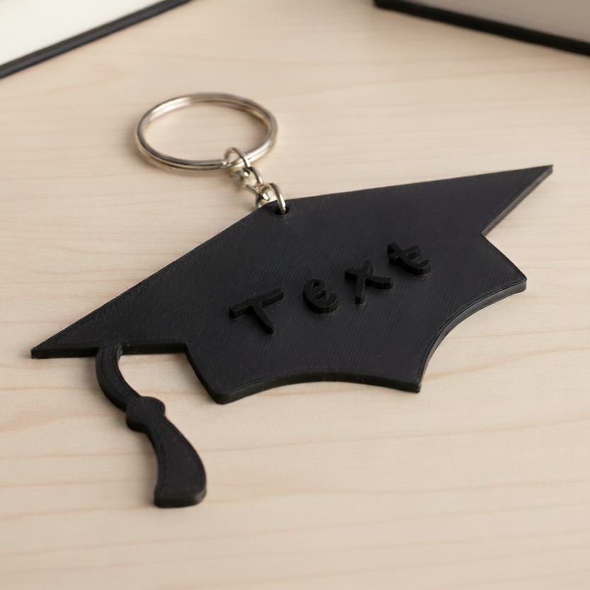 Grad Cap Keychain