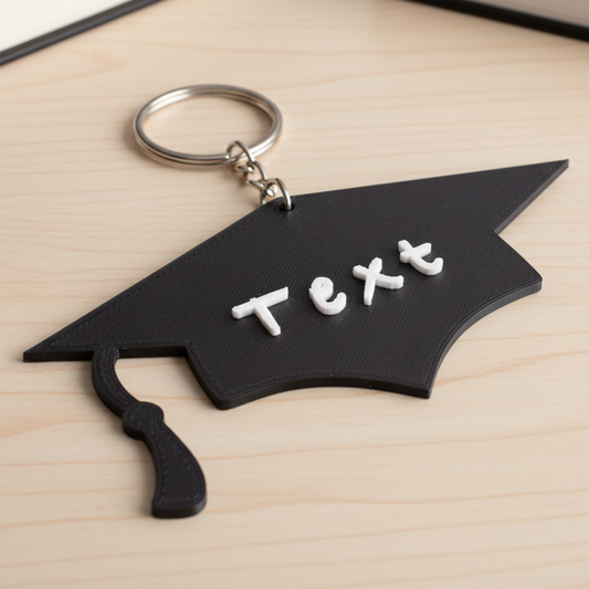 Grad Cap Keychain