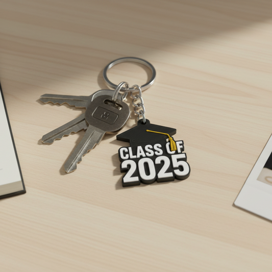 '25 Grad Keychain