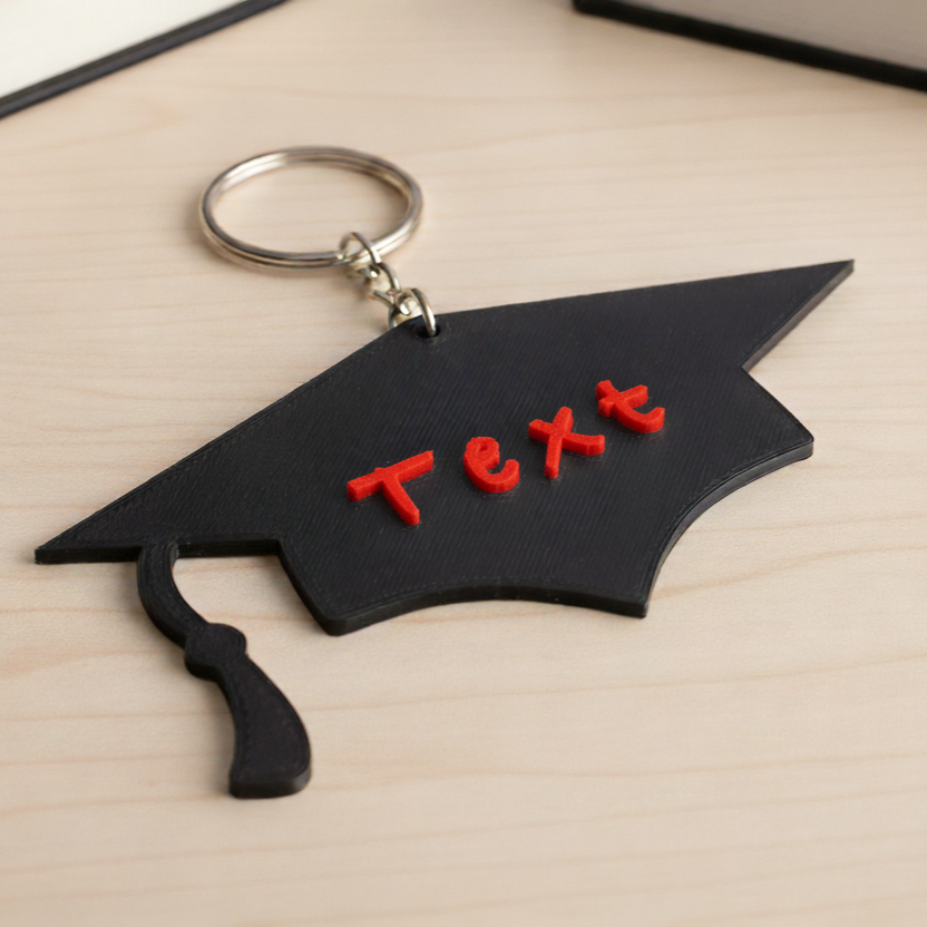 Grad Cap Keychain
