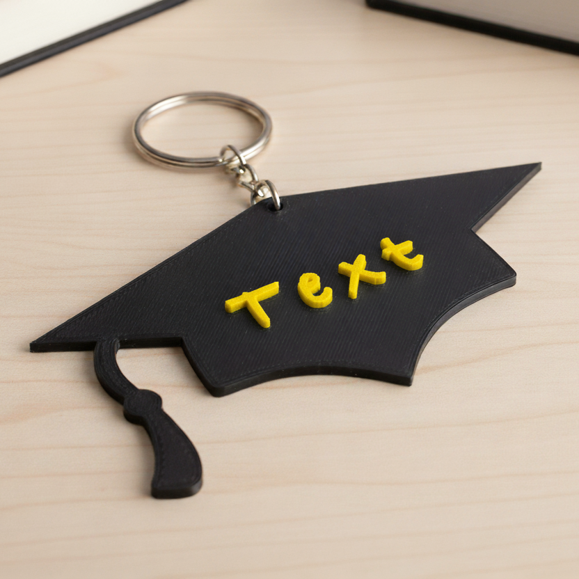 Grad Cap Keychain